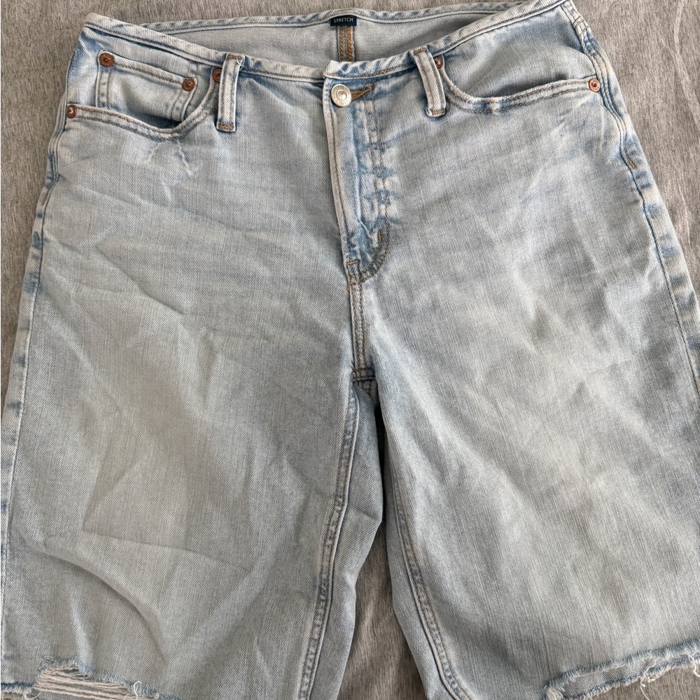 American Eagle Outfitters Pale Blue Denim Cutoff Shorts